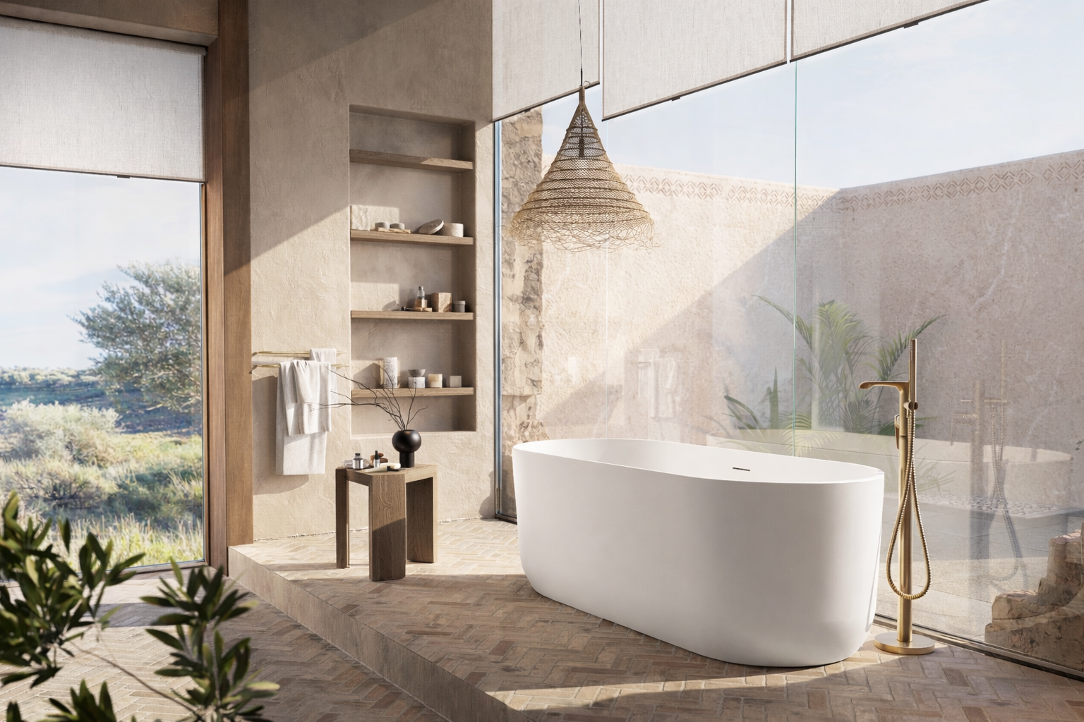 Eden Matt White Oval Bath