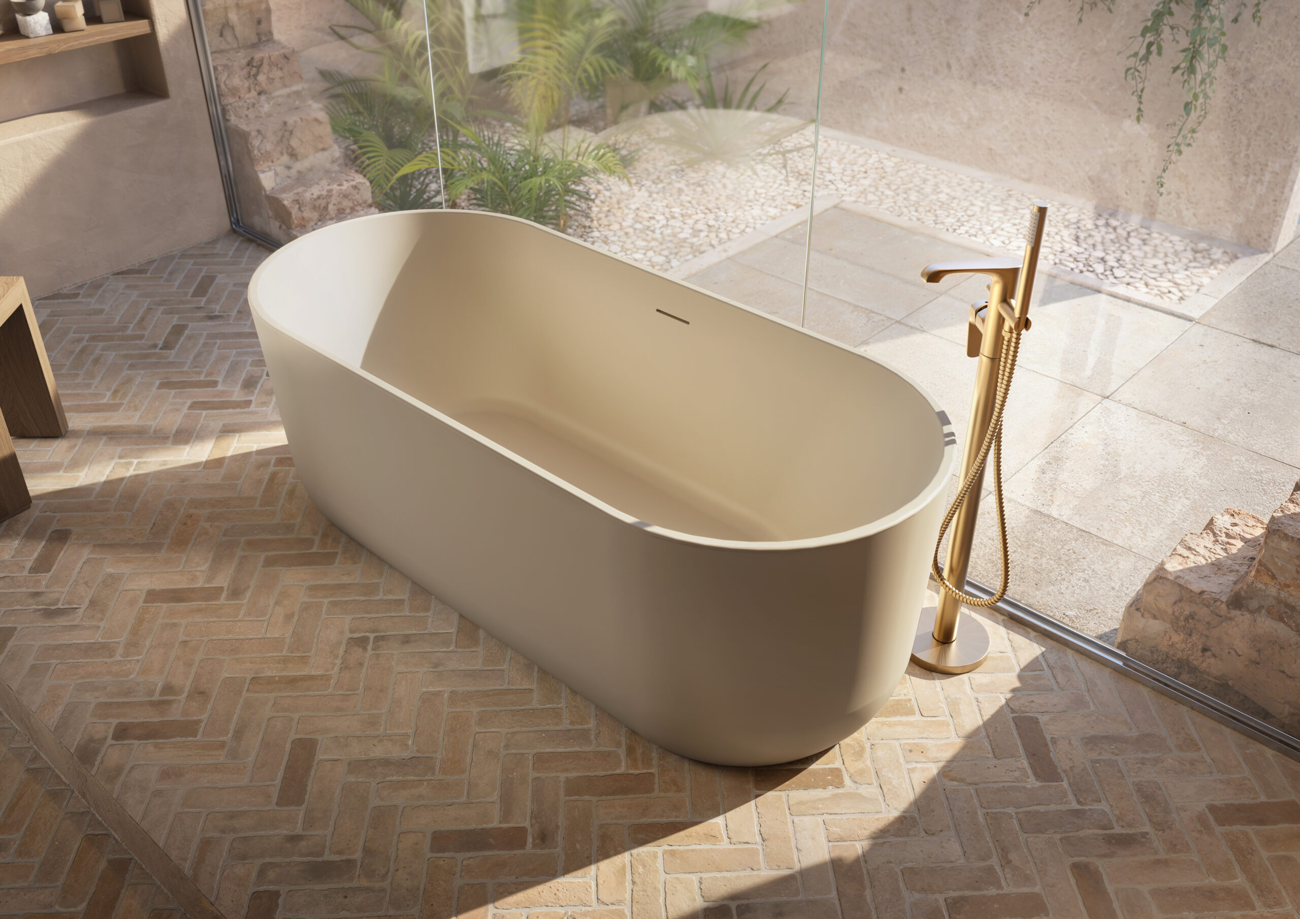 Eden Matt Stone Oval Bath
