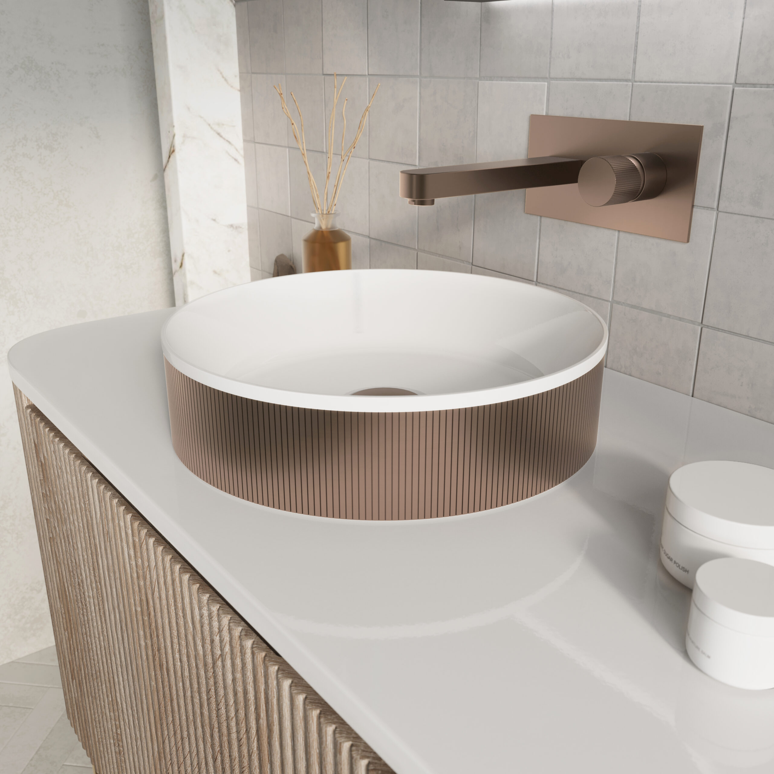 KOKO Fluted Countertop Basin