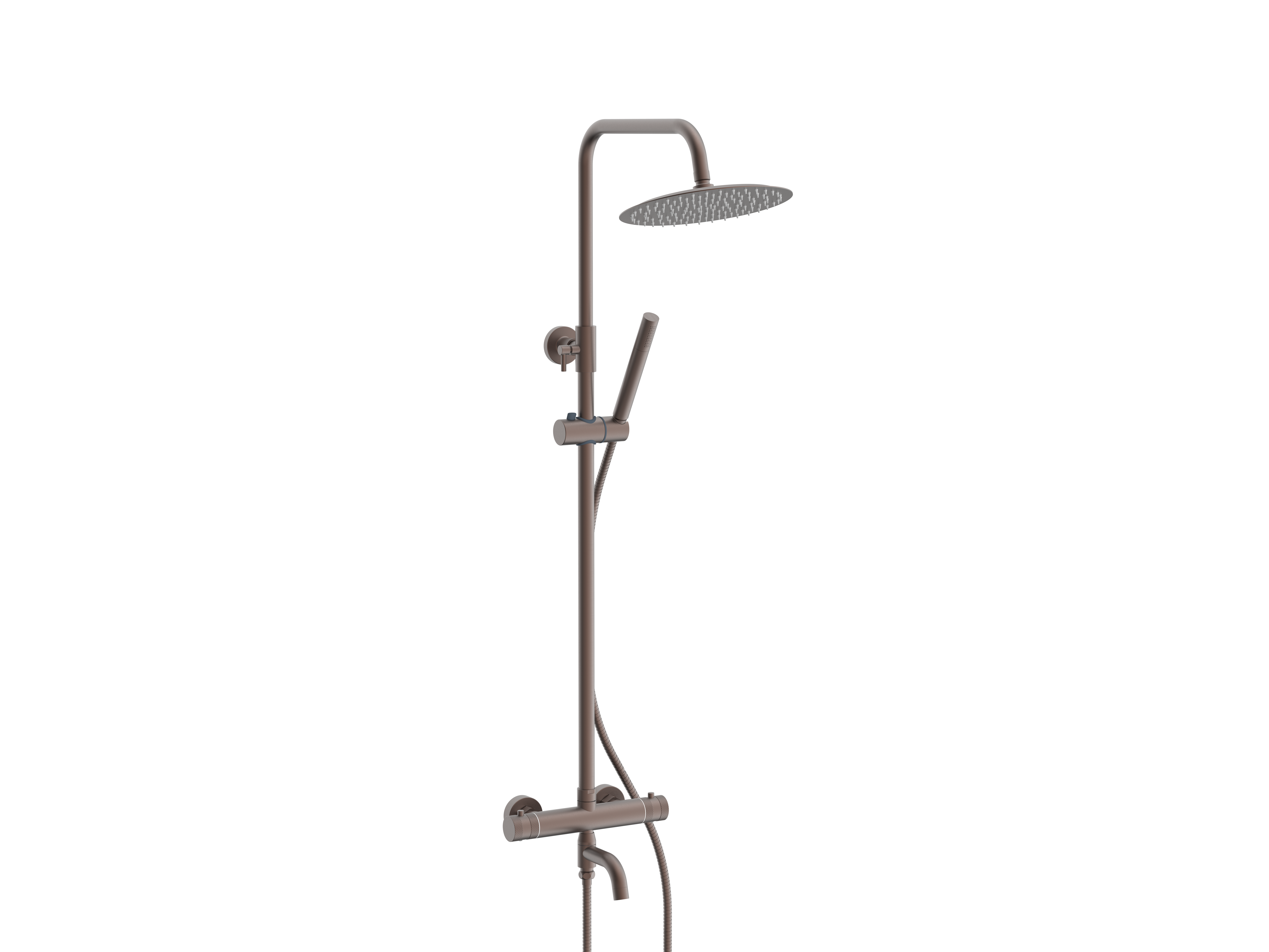 Core Round Bath Filler Wall Mounted Shower Bronze