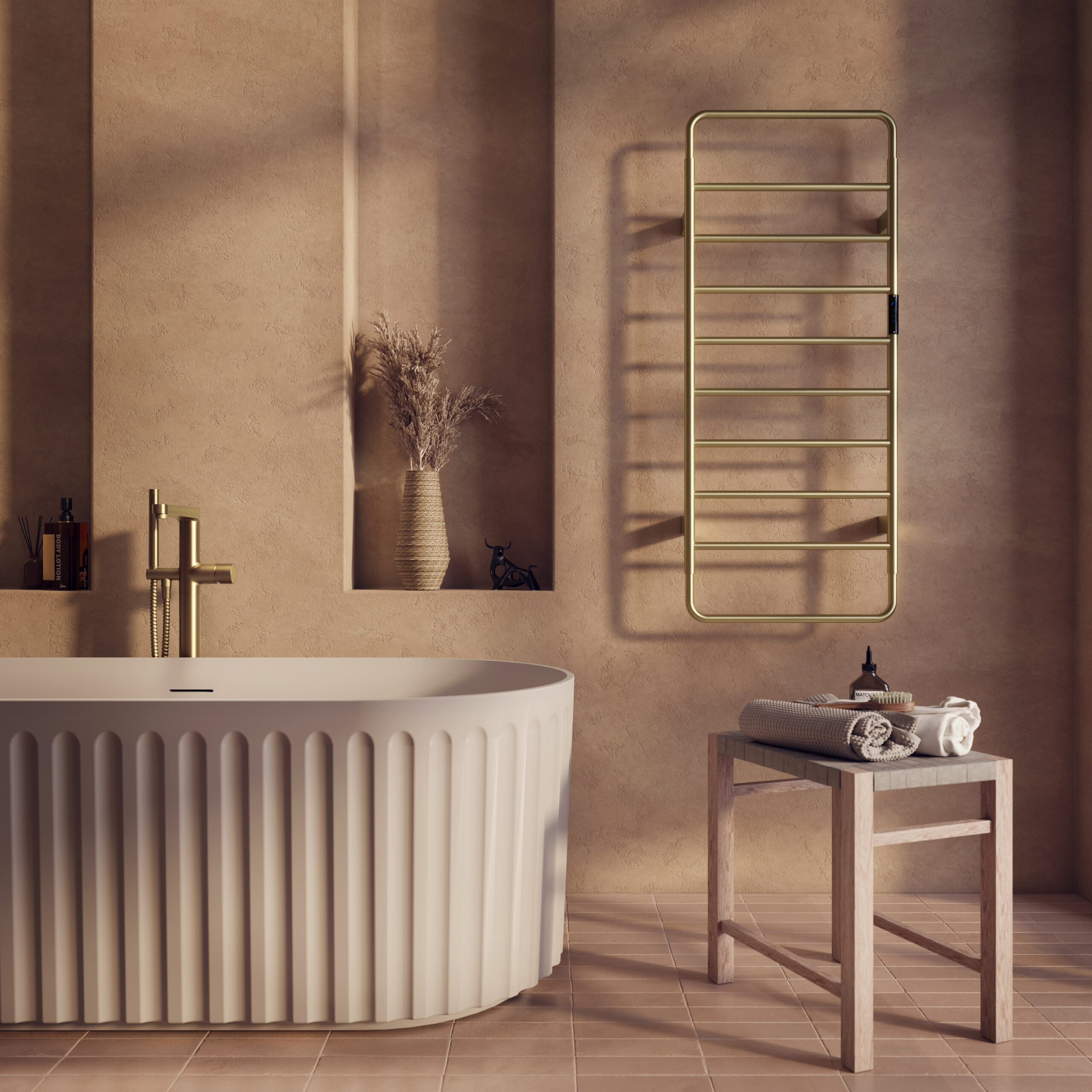 Aura Electric Towel Rail 1200 x 500